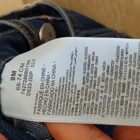NWT Levi's Infant One Piece Overalls Blue Size 9M - Picture 11 of 14